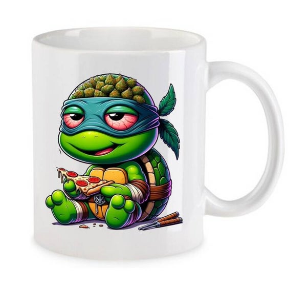 Tasse Weed Cannabis Psychodelic Weiß mit Druck (Siehe Foto) TFBW425