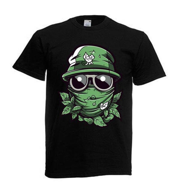 Tshirt Unisex mit Coolen Druck Weed Ganja Hanf Cannabis Psychedelic (Größe & Farbe auswählen) TSFBW427