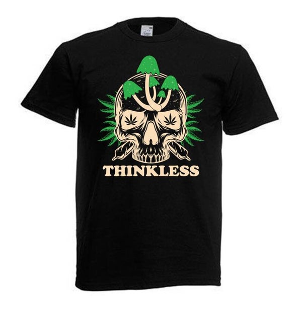 Tshirt Unisex mit Coolen Druck Weed Ganja Hanf Cannabis Psychedelic (Größe & Farbe auswählen) TSFBW43