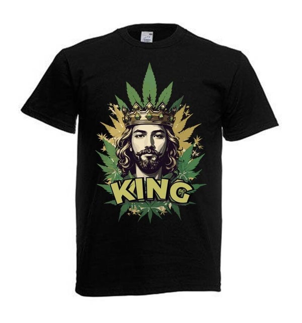 Tshirt Unisex mit Coolen Druck Weed Ganja Hanf Cannabis Psychedelic (Größe & Farbe auswählen) TSFBW431