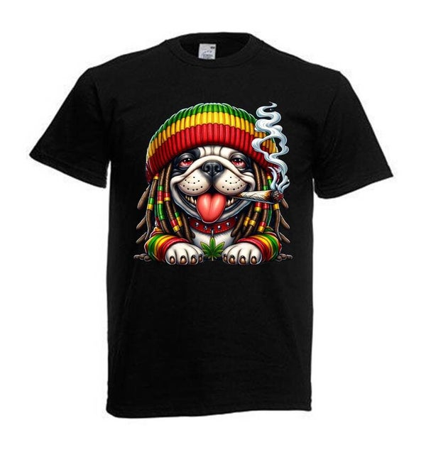 Tshirt Unisex mit Coolen Druck Weed Ganja Hanf Cannabis Psychedelic (Größe & Farbe auswählen) TSFBW44