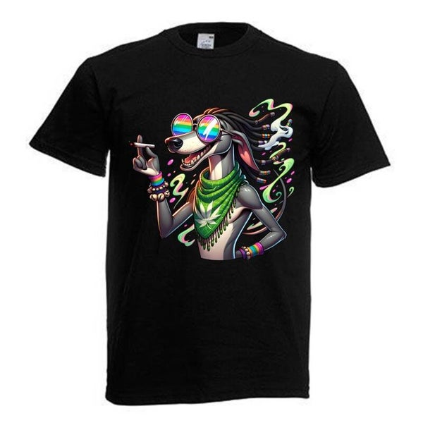 Tshirt Unisex mit Coolen Druck Weed Ganja Hanf Cannabis Psychedelic (Größe & Farbe auswählen) TSFBW45