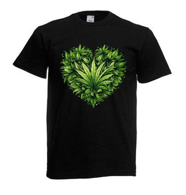 Tshirt Unisex mit Coolen Druck Weed Ganja Hanf Cannabis Psychedelic (Größe & Farbe auswählen) TSFBW463