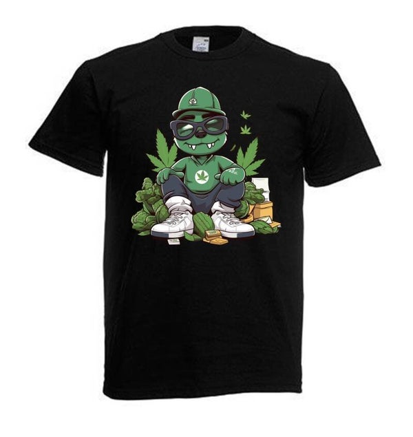 Tshirt Unisex mit Coolen Druck Weed Ganja Hanf Cannabis Psychedelic (Größe & Farbe auswählen) TSFBW468
