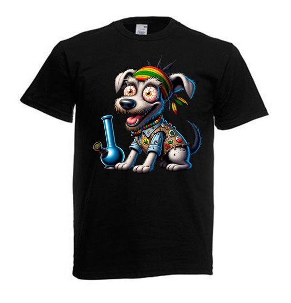 Tshirt Unisex mit Coolen Druck Weed Ganja Hanf Cannabis Psychedelic (Größe & Farbe auswählen) TSFBW47