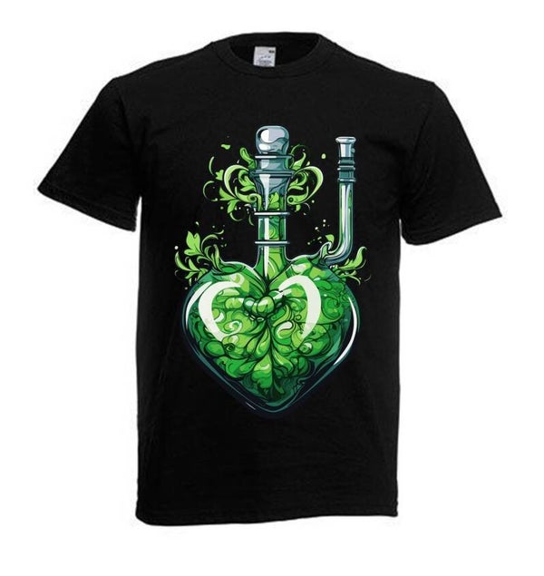Tshirt Unisex mit Coolen Druck Weed Ganja Hanf Cannabis Psychedelic (Größe & Farbe auswählen) TSFBW485