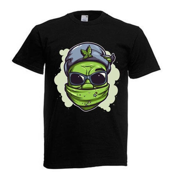 Tshirt Unisex mit Coolen Druck Weed Ganja Hanf Cannabis Psychedelic (Größe & Farbe auswählen) TSFBW486