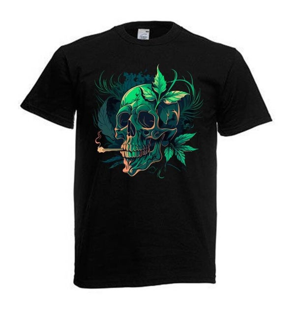 Tshirt Unisex mit Coolen Druck Weed Ganja Hanf Cannabis Psychedelic (Größe & Farbe auswählen) TSFBW492