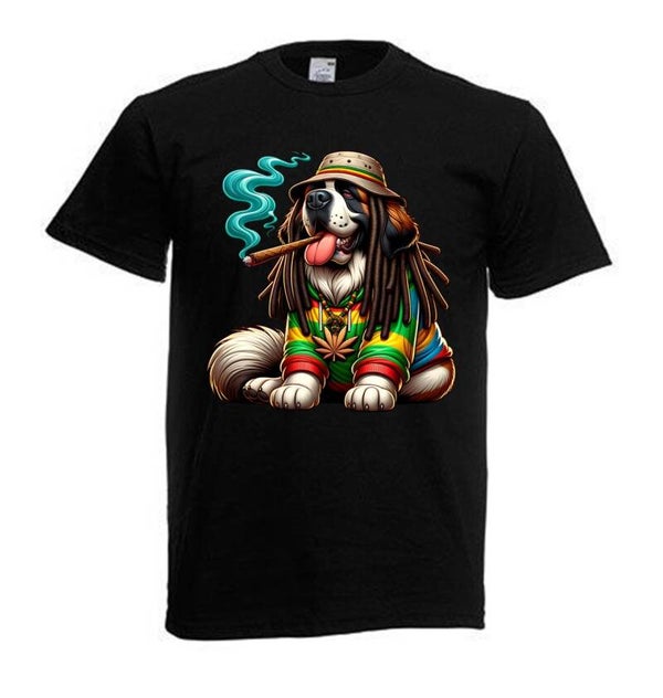 Tshirt Unisex mit Coolen Druck Weed Ganja Hanf Cannabis Psychedelic (Größe & Farbe auswählen) TSFBW50