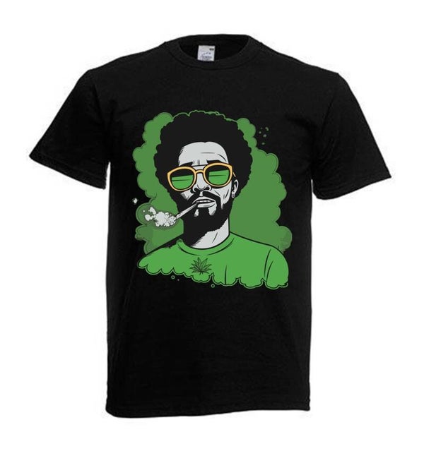 Tshirt Unisex mit Coolen Druck Weed Ganja Hanf Cannabis Psychedelic (Größe & Farbe auswählen) TSFBW500