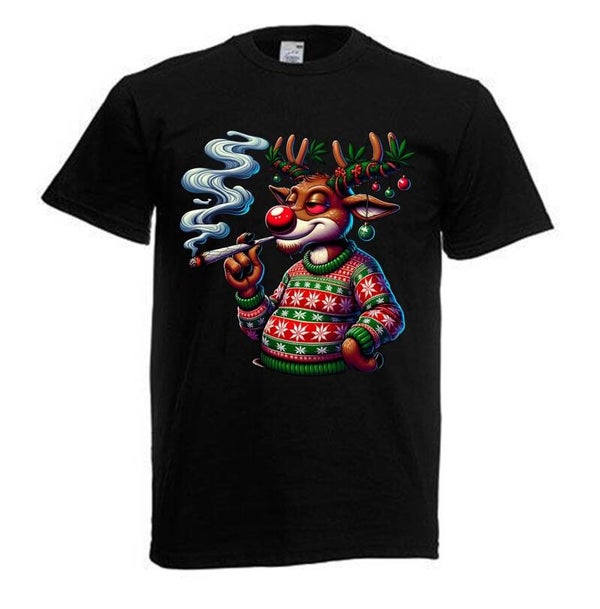 Tshirt Unisex mit Coolen Druck Weed Ganja Hanf Cannabis Psychedelic (Größe & Farbe auswählen) TSFBW502