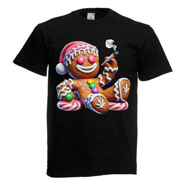 Tshirt Unisex mit Coolen Druck Weed Ganja Hanf Cannabis Psychedelic (Größe & Farbe auswählen) TSFBW504