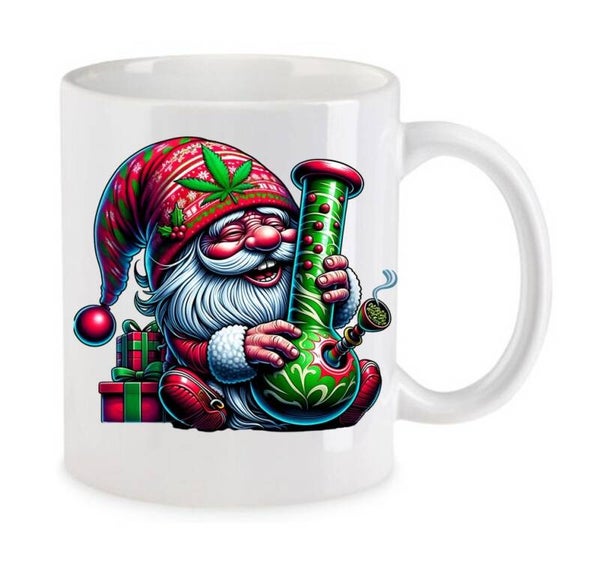 Tasse Weed Cannabis Psychodelic Weiß mit Druck (Siehe Foto) TFBW514