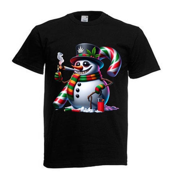 Tshirt Unisex mit Coolen Druck Weed Ganja Hanf Cannabis Psychedelic (Größe & Farbe auswählen) TSFBW517