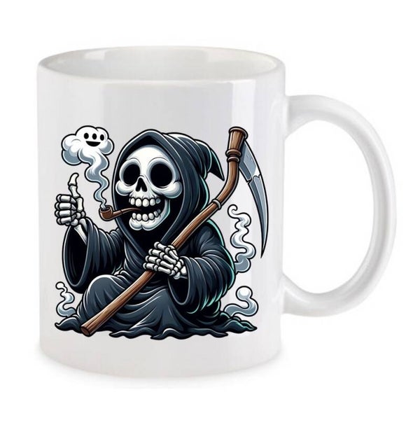 Tasse Weed Cannabis Psychodelic Weiß mit Druck (Siehe Foto) TFBW520