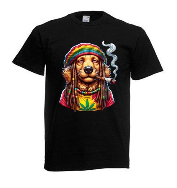 Tshirt Unisex mit Coolen Druck Weed Ganja Hanf Cannabis Psychedelic (Größe & Farbe auswählen) TSFBW53