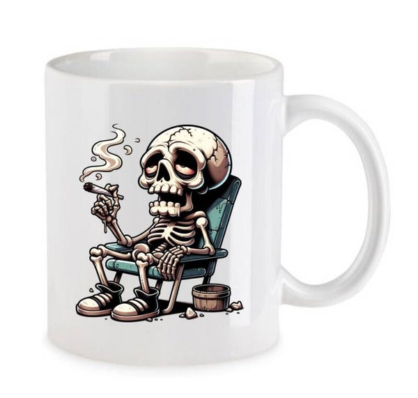 Tasse Weed Cannabis Psychodelic Weiß mit Druck (Siehe Foto) TFBW533