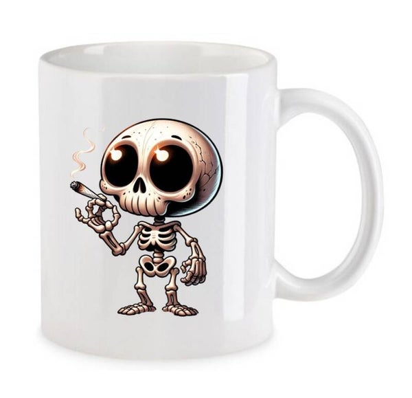 Tasse Weed Cannabis Psychodelic Weiß mit Druck (Siehe Foto) TFBW534