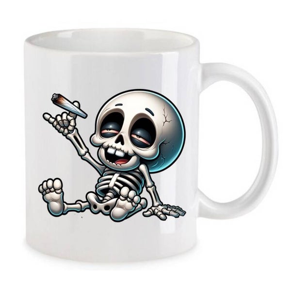 Tasse Weed Cannabis Psychodelic Weiß mit Druck (Siehe Foto) TFBW535