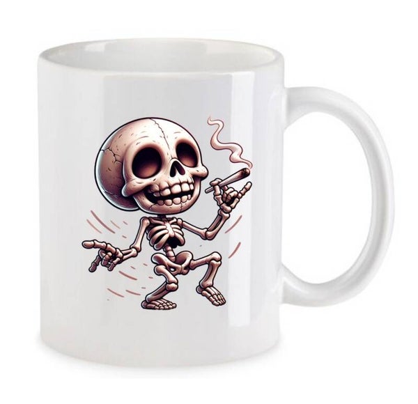 Tasse Weed Cannabis Psychodelic Weiß mit Druck (Siehe Foto) TFBW536