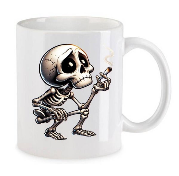 Tasse Weed Cannabis Psychodelic Weiß mit Druck (Siehe Foto) TFBW539