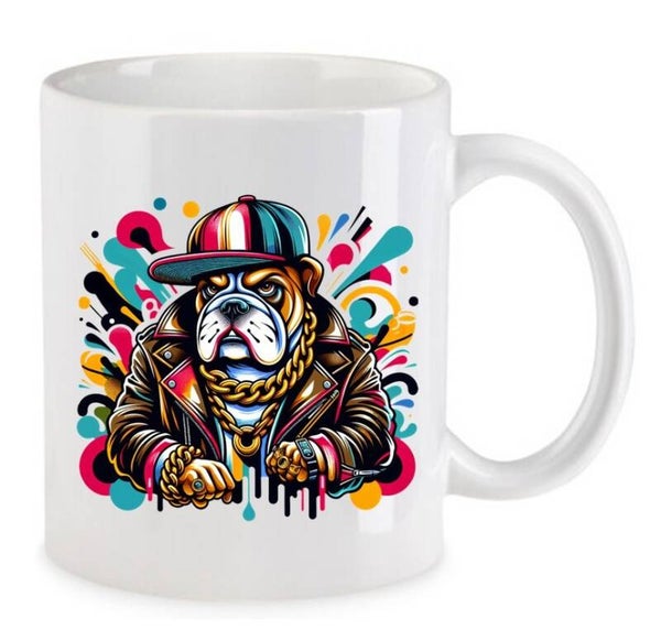 Tasse Fun Film Comic Action Spass Weiß mit Druck (Siehe Foto) TFBG54