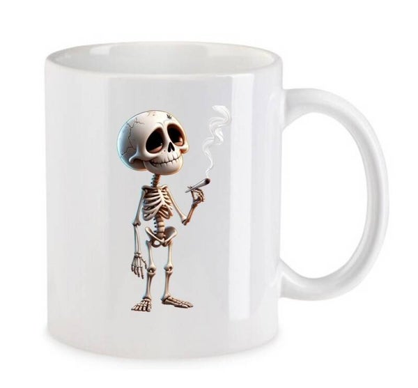 Tasse Weed Cannabis Psychodelic Weiß mit Druck (Siehe Foto) TFBW540