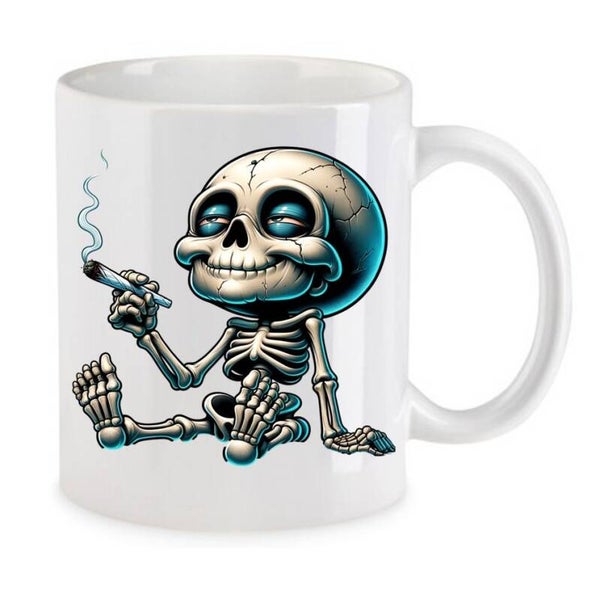 Tasse Weed Cannabis Psychodelic Weiß mit Druck (Siehe Foto) TFBW543