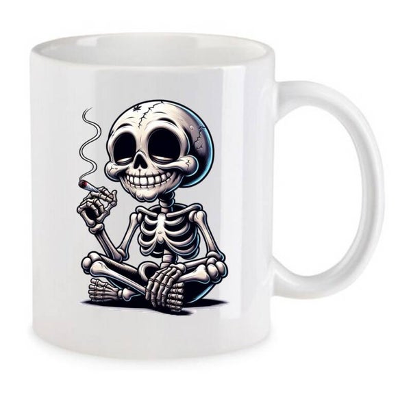 Tasse Weed Cannabis Psychodelic Weiß mit Druck (Siehe Foto) TFBW545