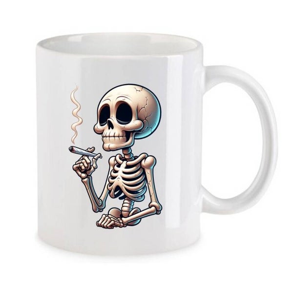 Tasse Weed Cannabis Psychodelic Weiß mit Druck (Siehe Foto) TFBW546