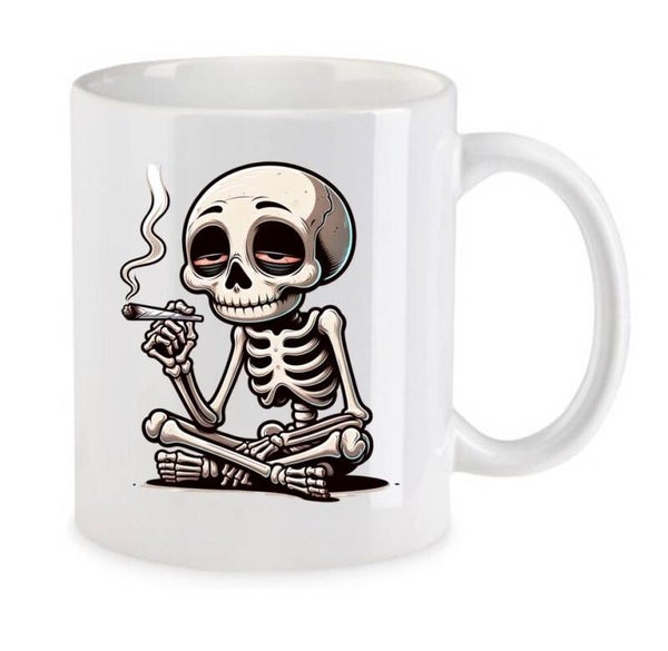 Tasse Weed Cannabis Psychodelic Weiß mit Druck (Siehe Foto) TFBW547