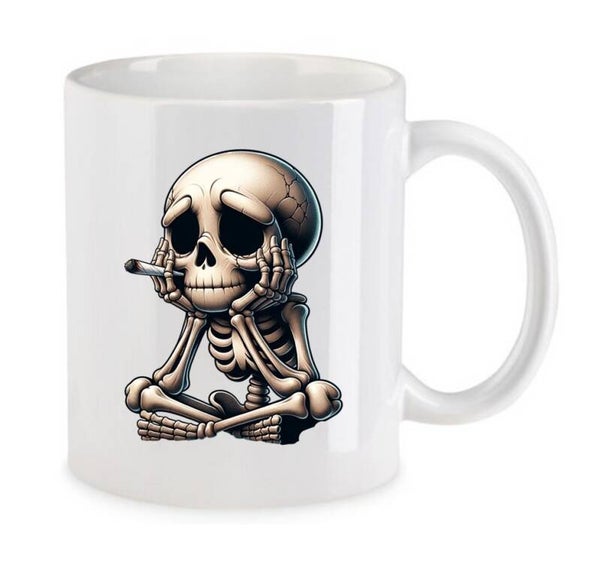 Tasse Weed Cannabis Psychodelic Weiß mit Druck (Siehe Foto) TFBW549