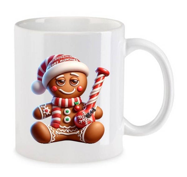 Tasse Weed Cannabis Psychodelic Weiß mit Druck (Siehe Foto) TFBW554
