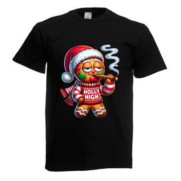 Tshirt Unisex mit Coolen Druck Weed Ganja Hanf Cannabis Psychedelic (Größe & Farbe auswählen) TSFBW555