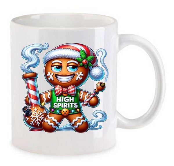 Tasse Weed Cannabis Psychodelic Weiß mit Druck (Siehe Foto) TFBW558