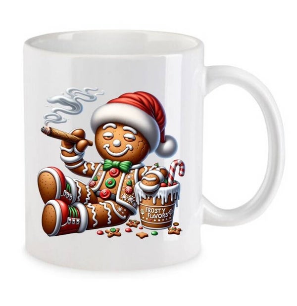 Tasse Weed Cannabis Psychodelic Weiß mit Druck (Siehe Foto) TFBW559