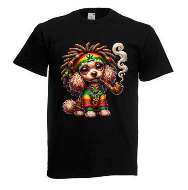 Tshirt Unisex mit Coolen Druck Weed Ganja Hanf Cannabis Psychedelic (Größe & Farbe auswählen) TSFBW57
