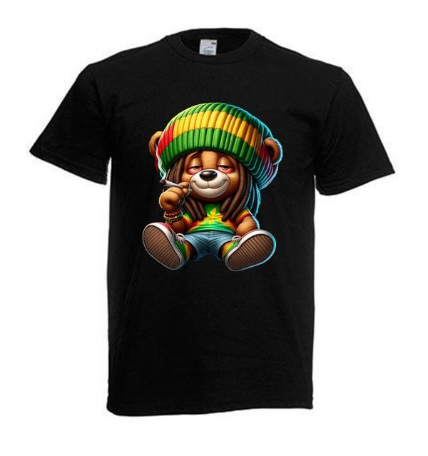 Tshirt Unisex mit Coolen Druck Weed Ganja Hanf Cannabis Psychedelic (Größe & Farbe auswählen) TSFBW570