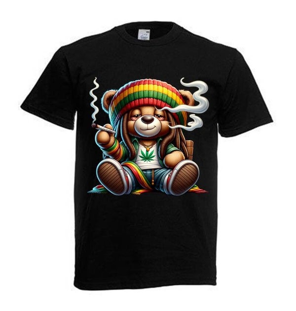 Tshirt Unisex mit Coolen Druck Weed Ganja Hanf Cannabis Psychedelic (Größe & Farbe auswählen) TSFBW571