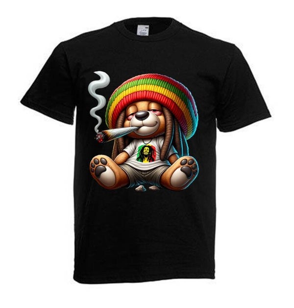 Tshirt Unisex mit Coolen Druck Weed Ganja Hanf Cannabis Psychedelic (Größe & Farbe auswählen) TSFBW572