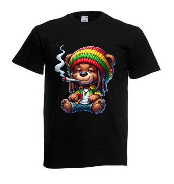 Tshirt Unisex mit Coolen Druck Weed Ganja Hanf Cannabis Psychedelic (Größe & Farbe auswählen) TSFBW573