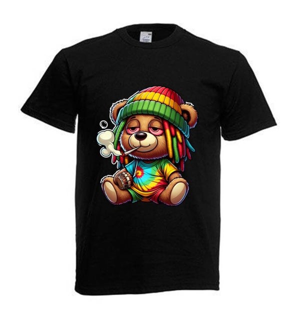 Tshirt Unisex mit Coolen Druck Weed Ganja Hanf Cannabis Psychedelic (Größe & Farbe auswählen) TSFBW574