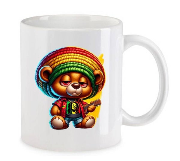 Tasse Weed Cannabis Psychodelic Weiß mit Druck (Siehe Foto) TFBW576