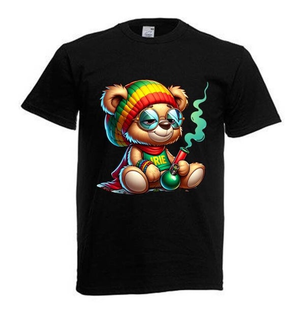 Tshirt Unisex mit Coolen Druck Weed Ganja Hanf Cannabis Psychedelic (Größe & Farbe auswählen) TSFBW577