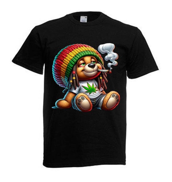 Tshirt Unisex mit Coolen Druck Weed Ganja Hanf Cannabis Psychedelic (Größe & Farbe auswählen) TSFBW579