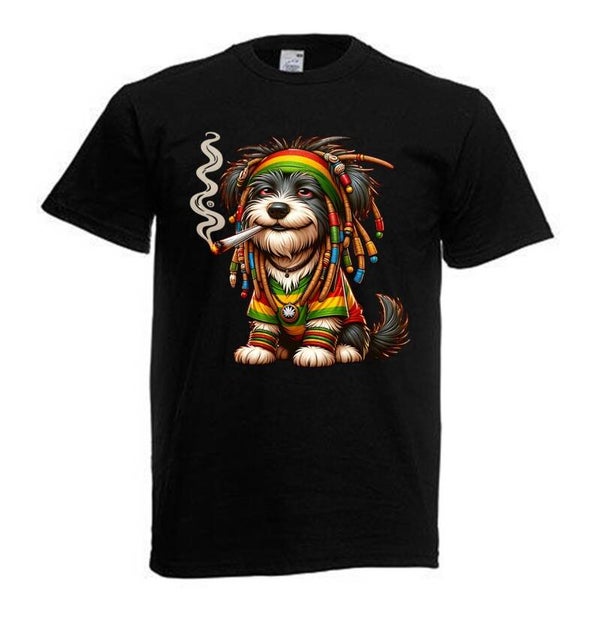 Tshirt Unisex mit Coolen Druck Weed Ganja Hanf Cannabis Psychedelic (Größe & Farbe auswählen) TSFBW58