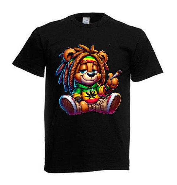 Tshirt Unisex mit Coolen Druck Weed Ganja Hanf Cannabis Psychedelic (Größe & Farbe auswählen) TSFBW580