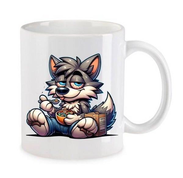 Tasse Weed Cannabis Psychodelic Weiß mit Druck (Siehe Foto) TFBW589