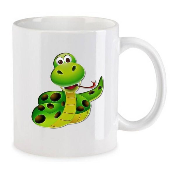 Tasse Reptilien Weiß mit Druck (Siehe Foto) TFBR60