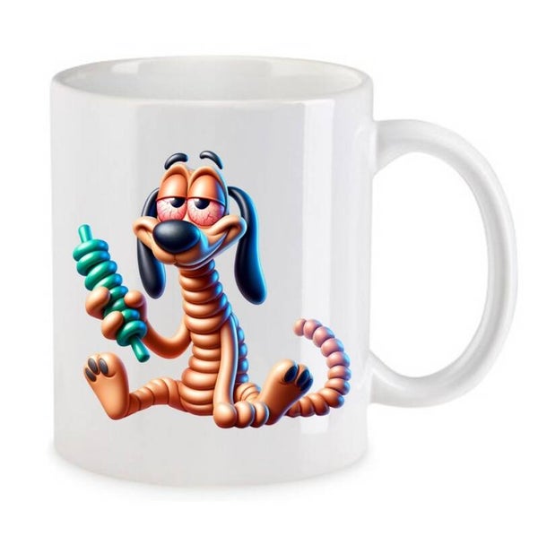 Tasse Weed Cannabis Psychodelic Weiß mit Druck (Siehe Foto) TFBW604